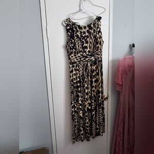 Perceptions size small animal print dress
